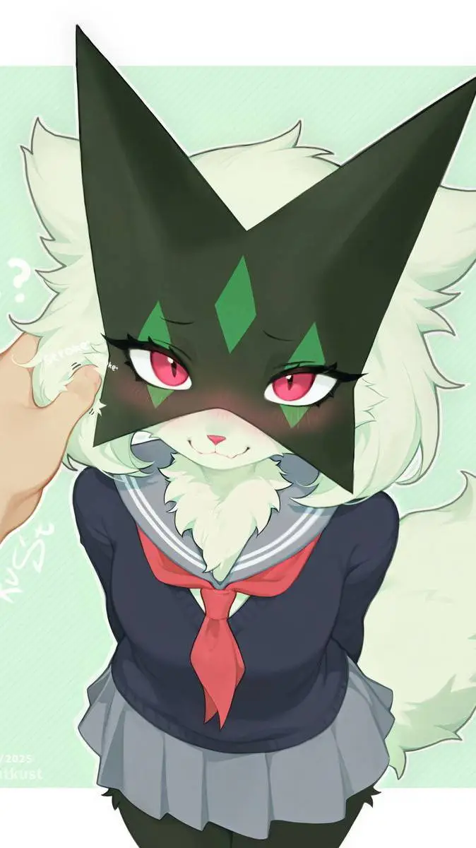 ai character: Meowscarada  background