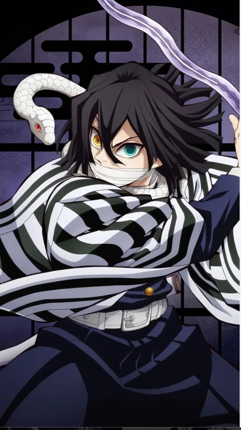 ai character: Obanai Iguro background
