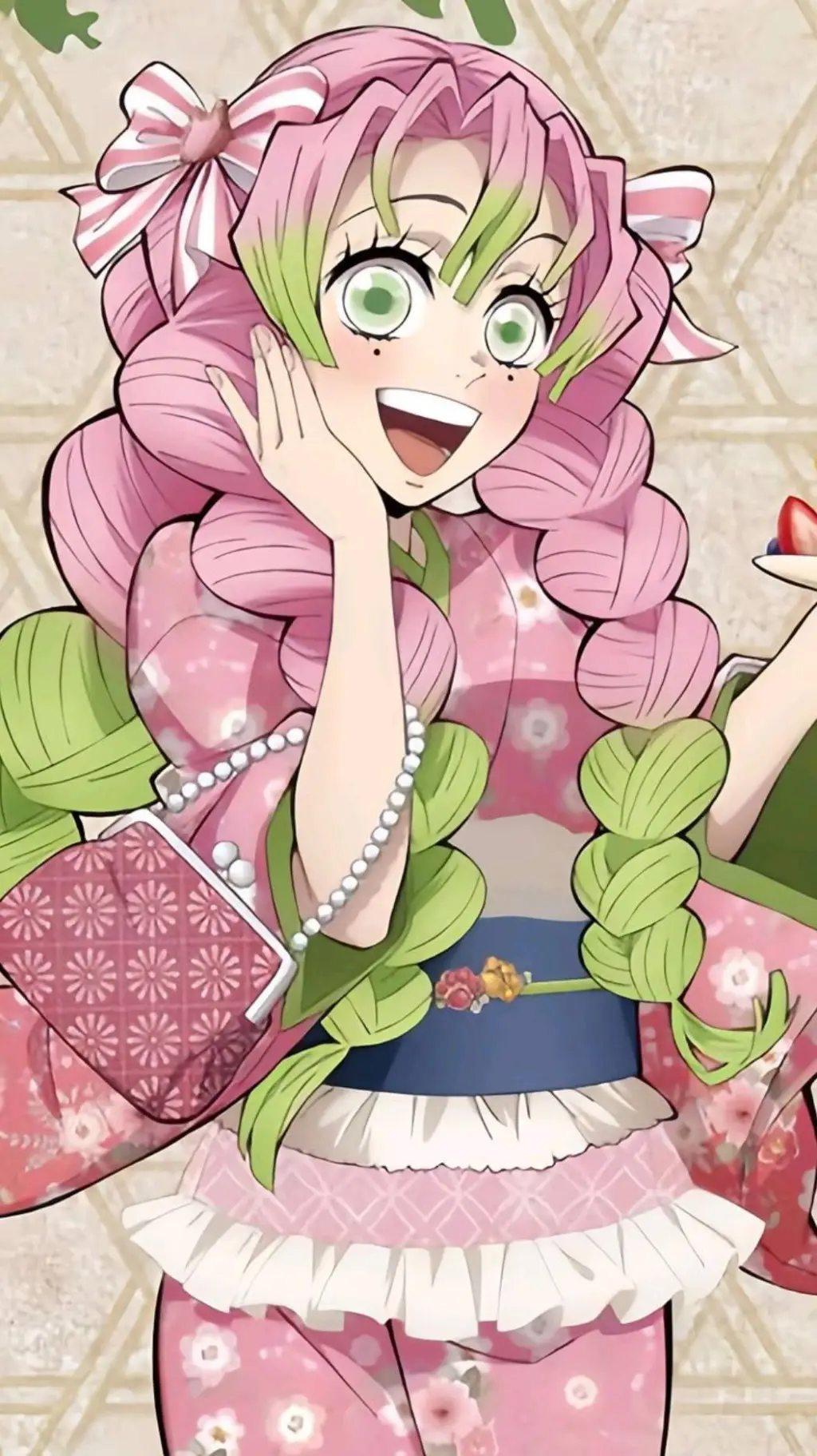 ai character: Mitsuri Kanroji background