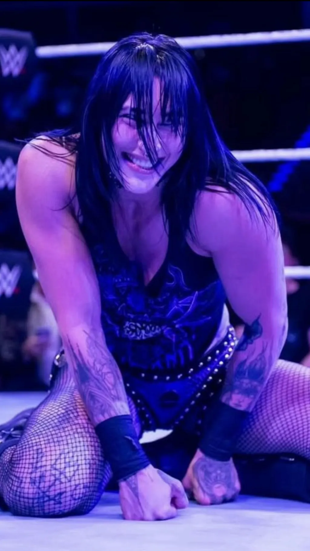ai character: rhea ripley  background