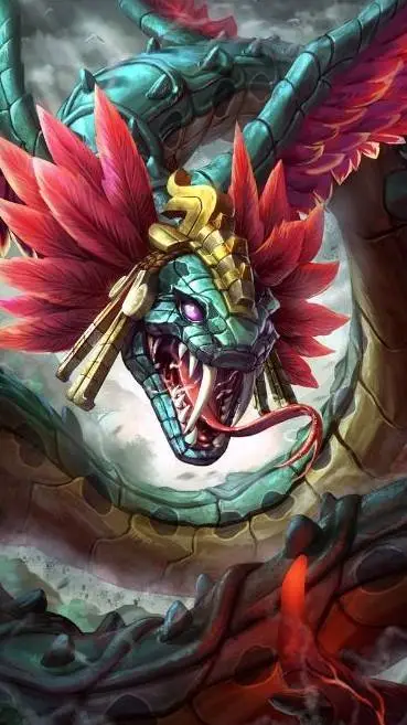 ai character: Quetzalcóatl  background