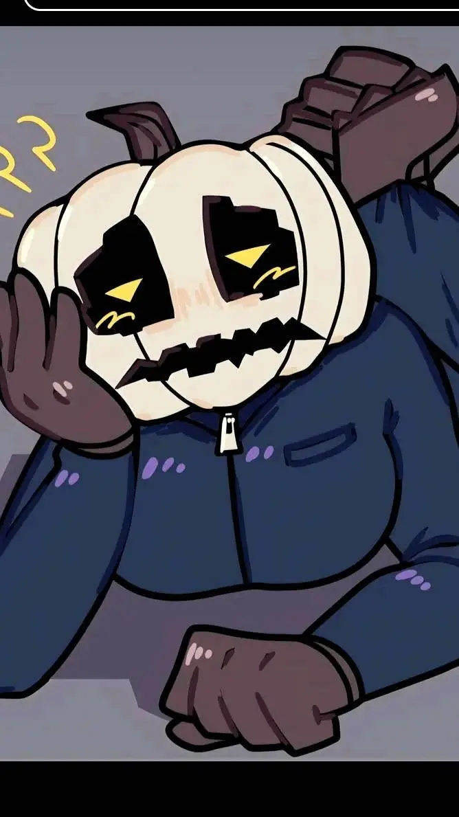 ai character: white pumpkin background