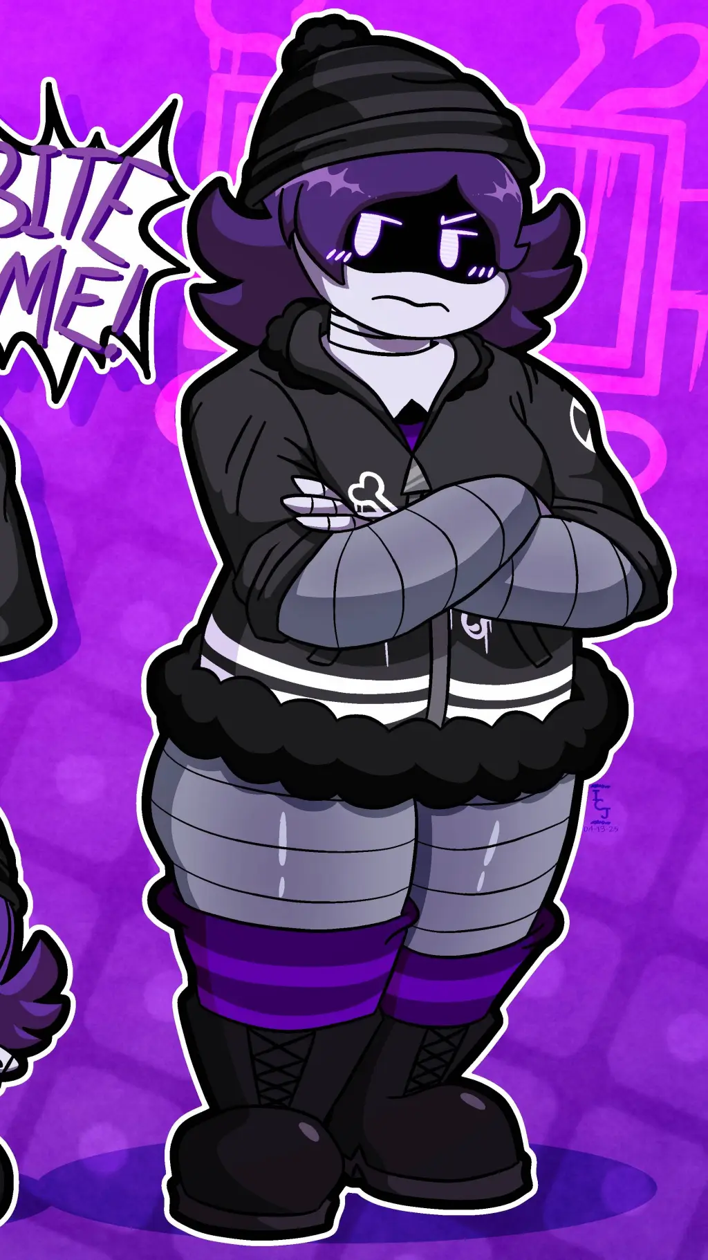 ai character: Uzi background