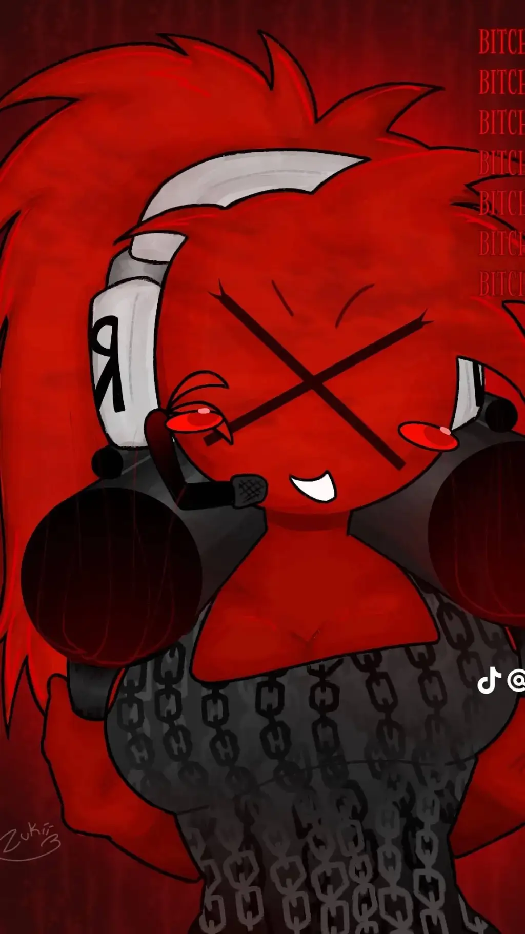 ai character: Female killdroid background