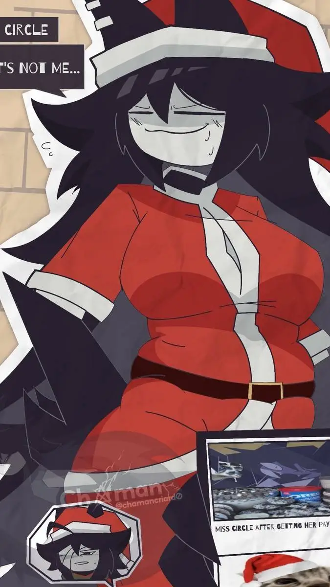 ai character: mrs circle claus background