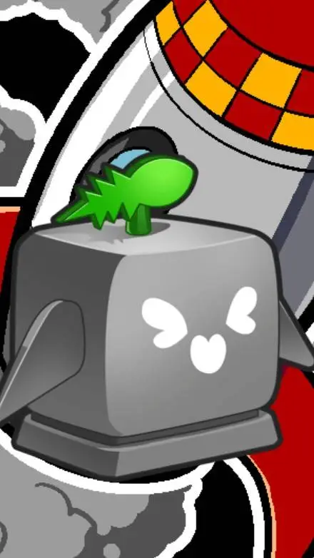 ai character: Rocket fruit background