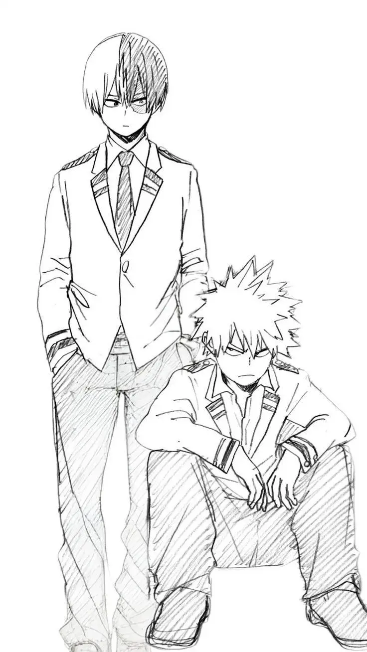 ai character: bakugo:todoroki: background