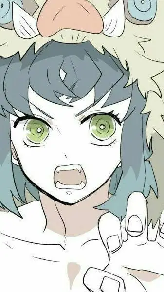 ai character: 🐗💙inosuke🖤😑 background