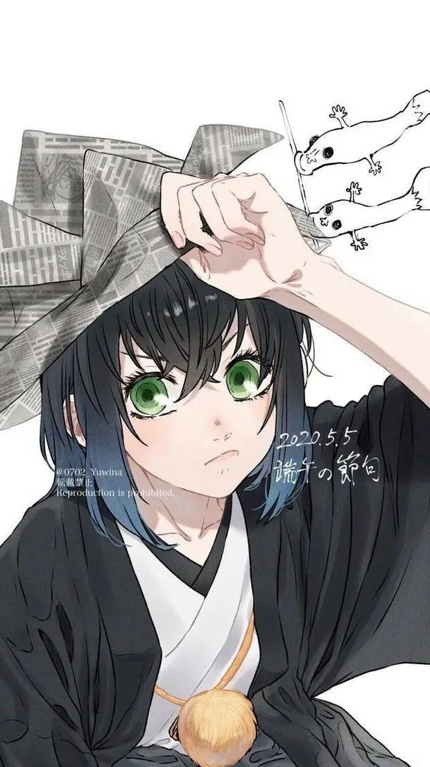 ai character: 🖤inosuke💙 background