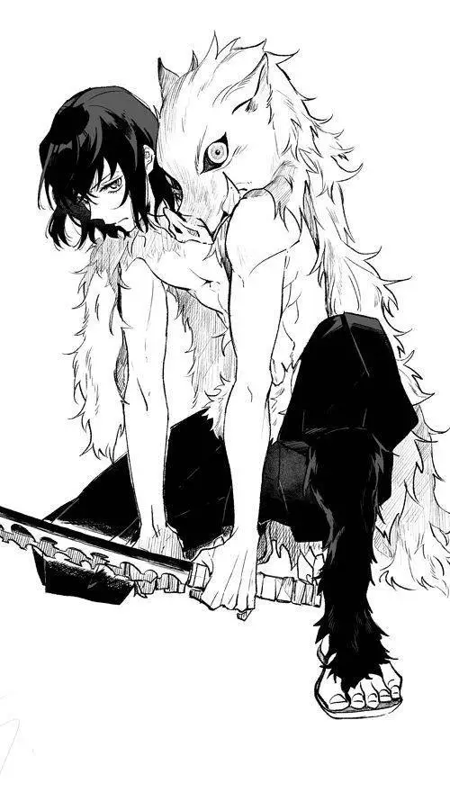 ai character: 💙Inosuke🖤 background