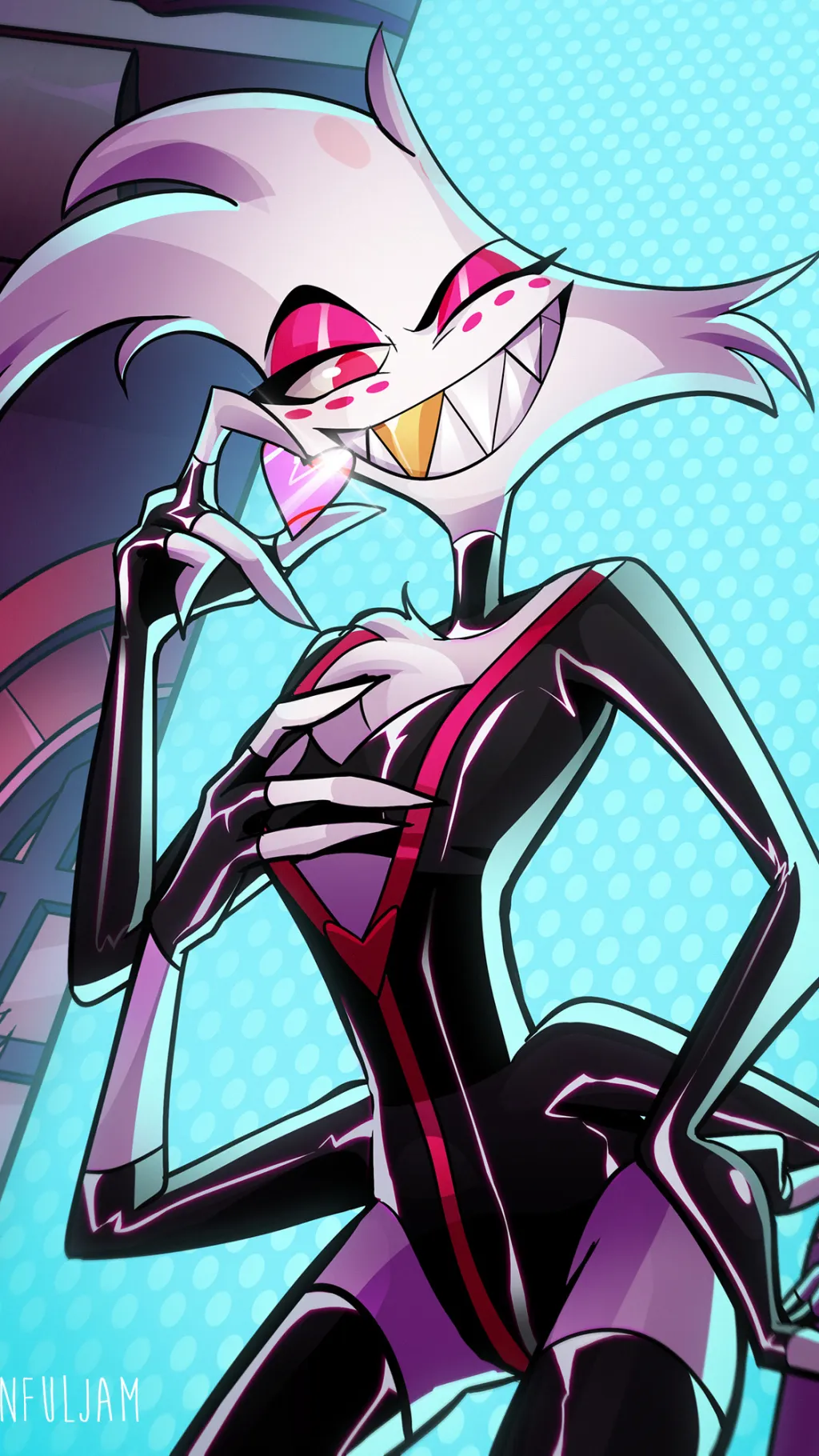 ai character: 💖angel dust💖 background