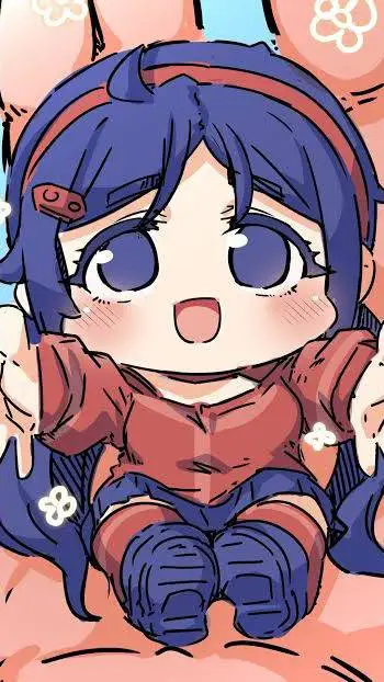 ai character: Mita (Chibi) background