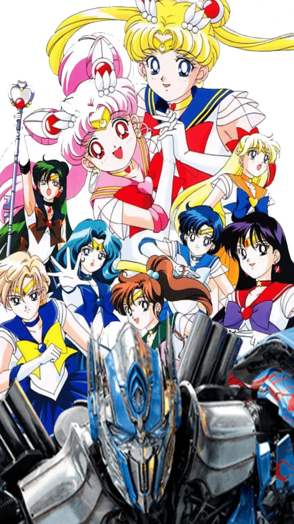 ai character: Sailor moon x TRF background