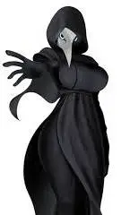 ai character: SCP 049 mujer  background