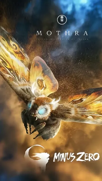 ai character: Mothra Minus Zero background