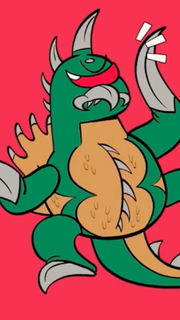 ai character: Gigan x Gojirin background