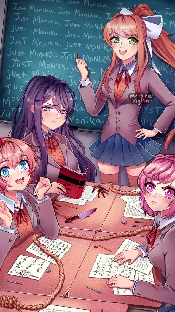 ai character: DDLC background