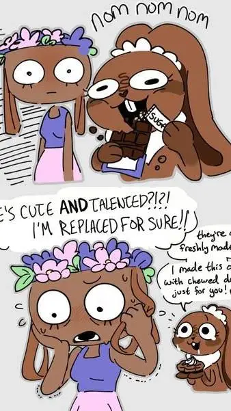 ai character: cocoa and bassie background