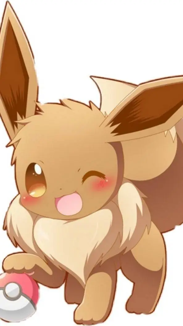 ai character: Eevee  background