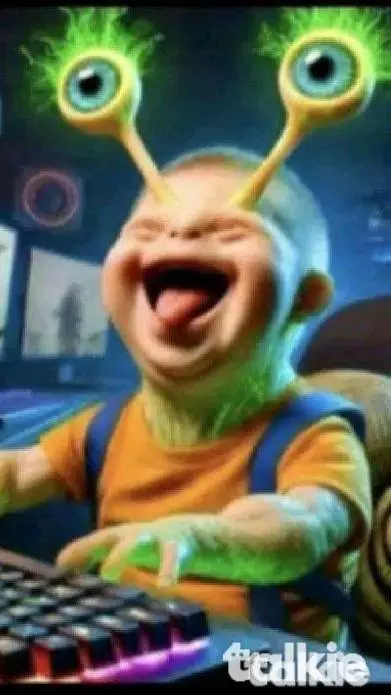 ai character: un niño pero raro  background