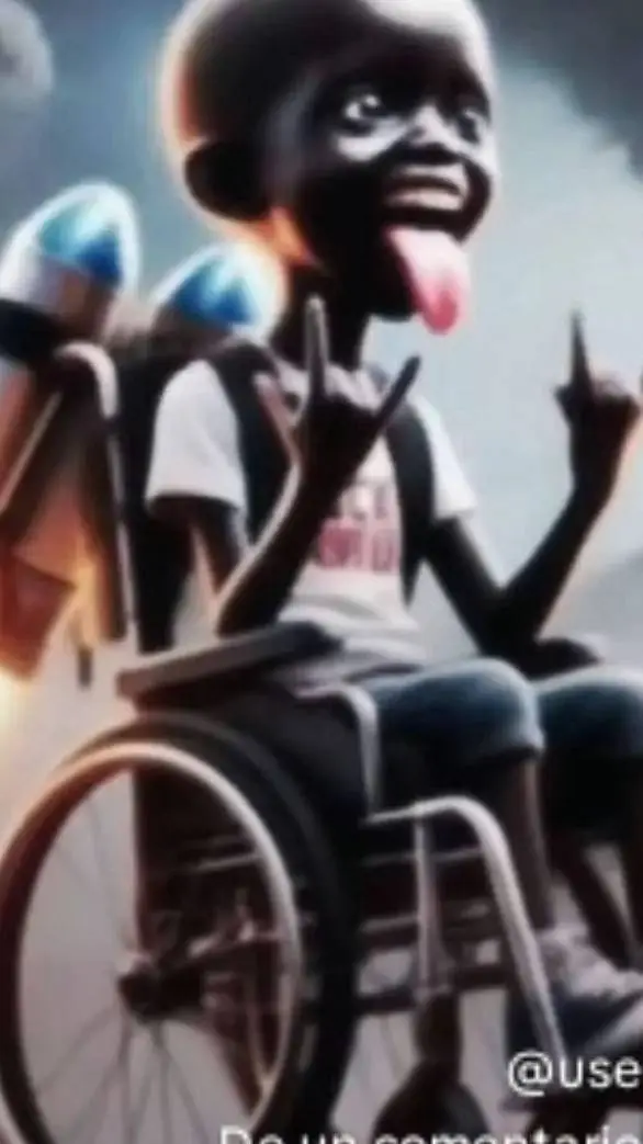 ai character: un niño muy xd background