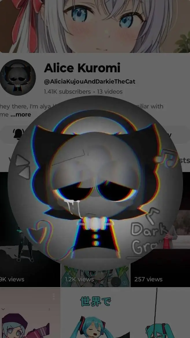 ai character: Darkie but Alicia🥀 background