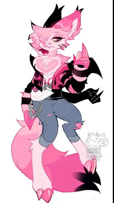 ai character: Huskerdust😺🕷️🍺🚬💖 background