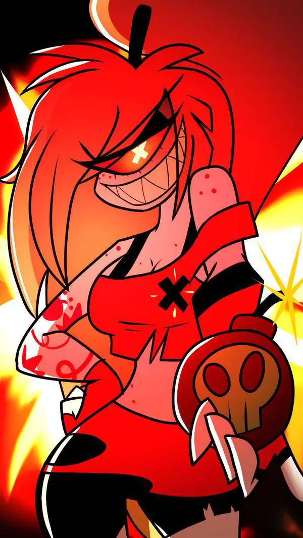 ai character: cherry bomb background