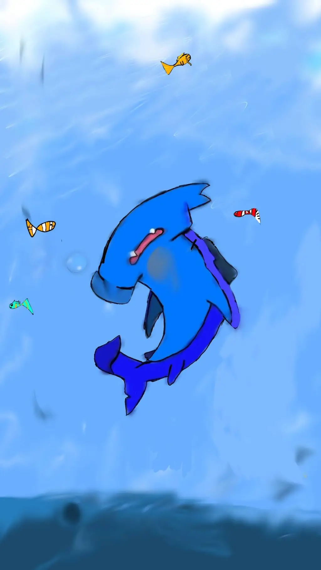 ai character: under the sea background