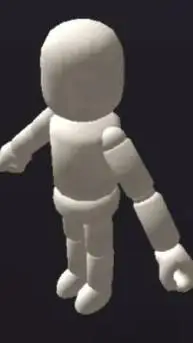 ai character: snow humanoid background