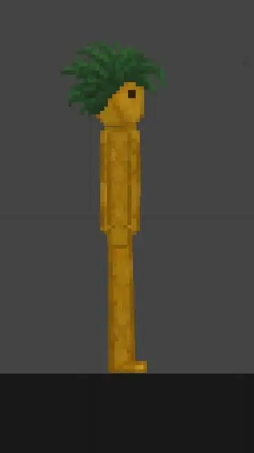 ai character: pineapple background