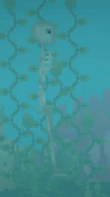 ai character: underwater skeleto background