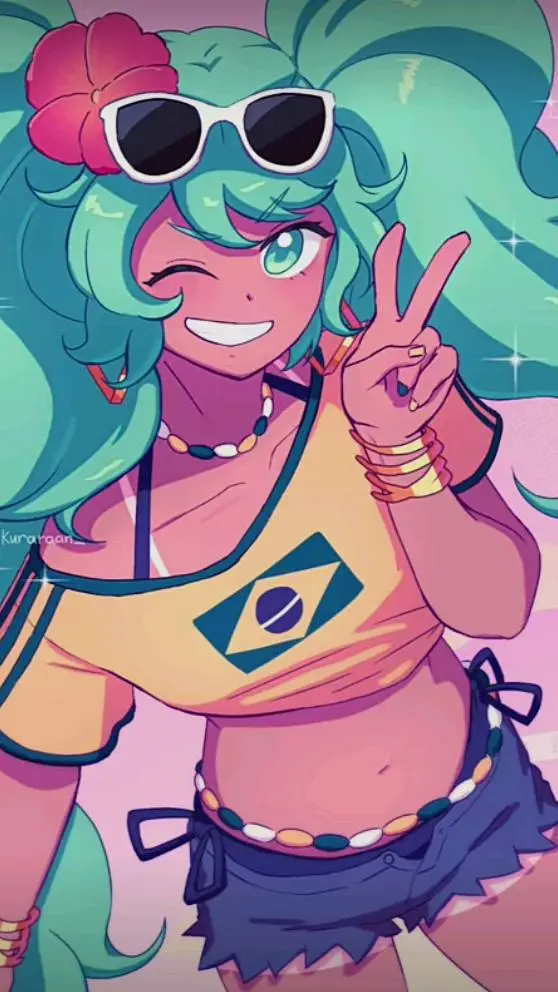 ai character: Hatsune Miku  background