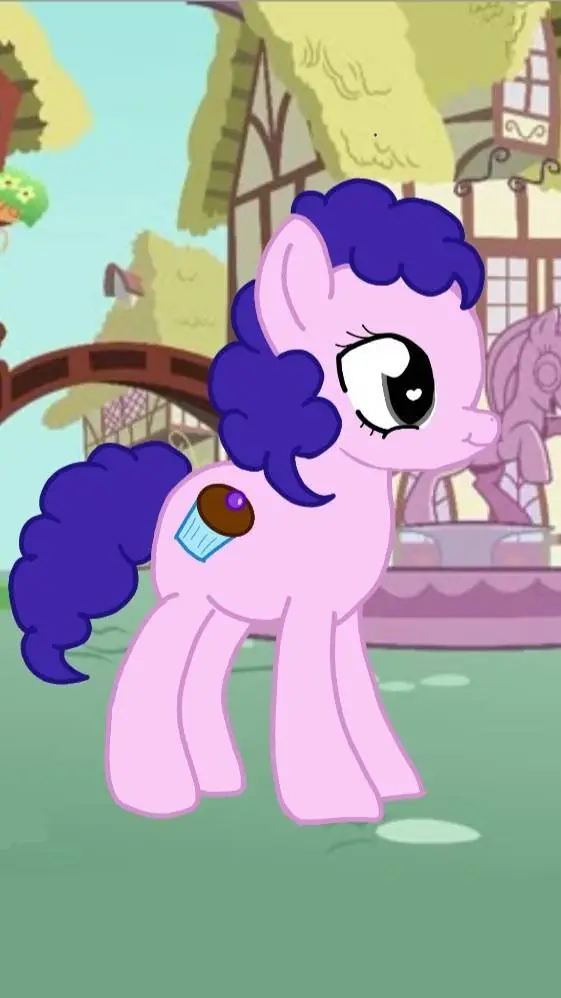 ai character: Pink cloud Pony🧁 background
