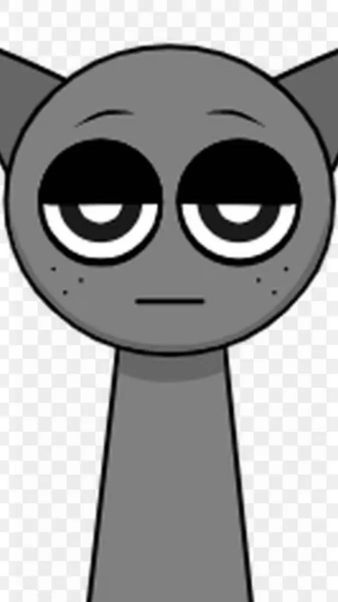 ai character: Gray sprunki background