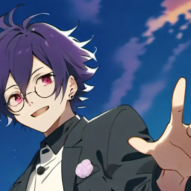 chat with ai character: Kokichi with Gun