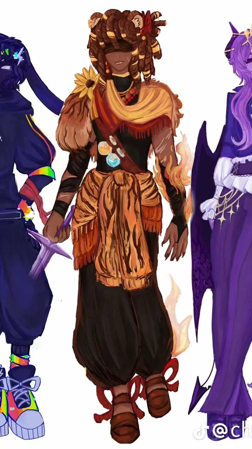 ai character: FlameFrags !! background