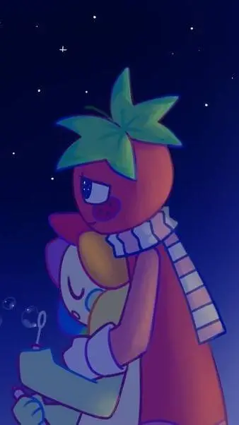 ai character: 💐 Flowerberry 🍓 background