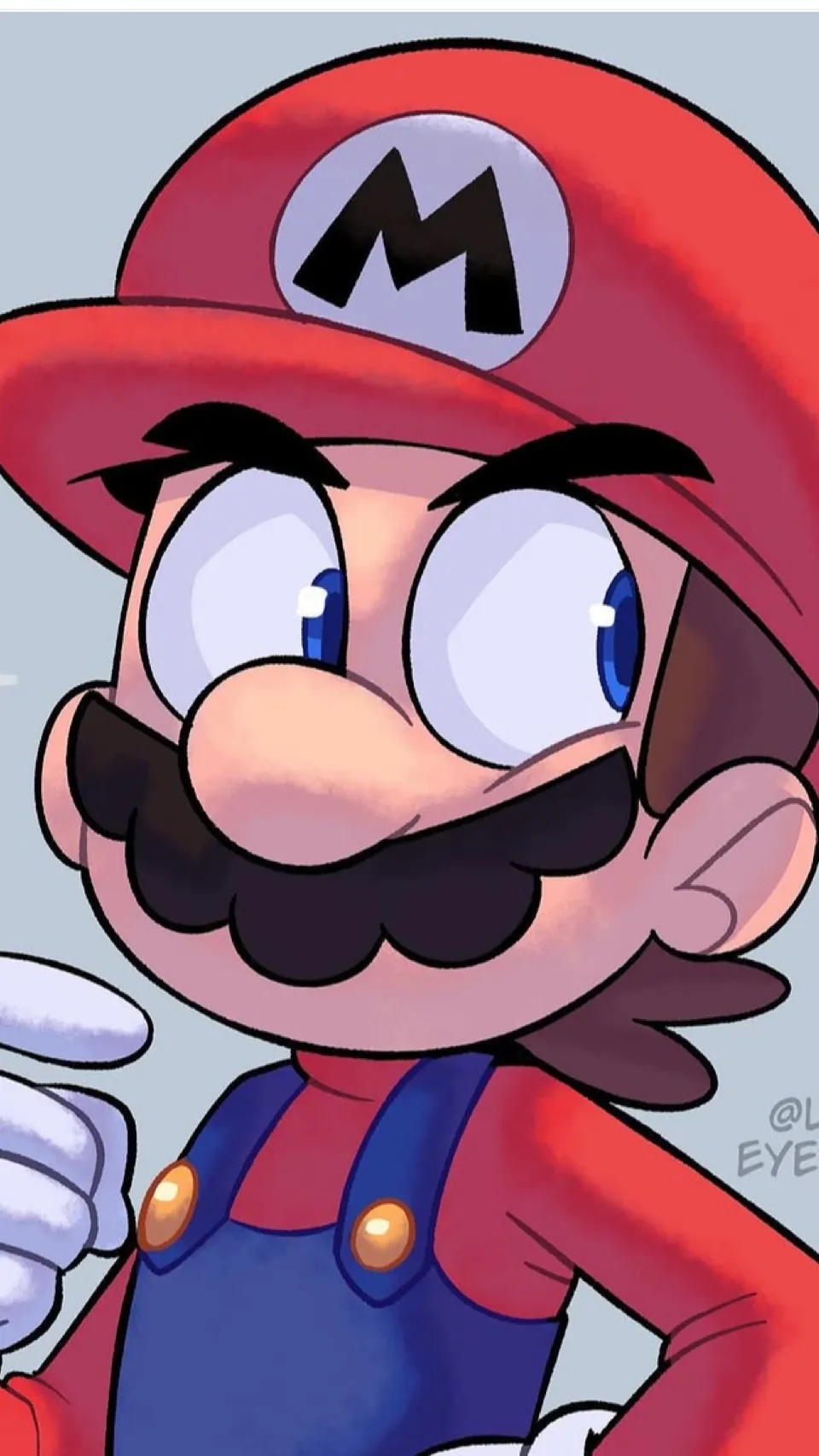 ai character: Mario  background