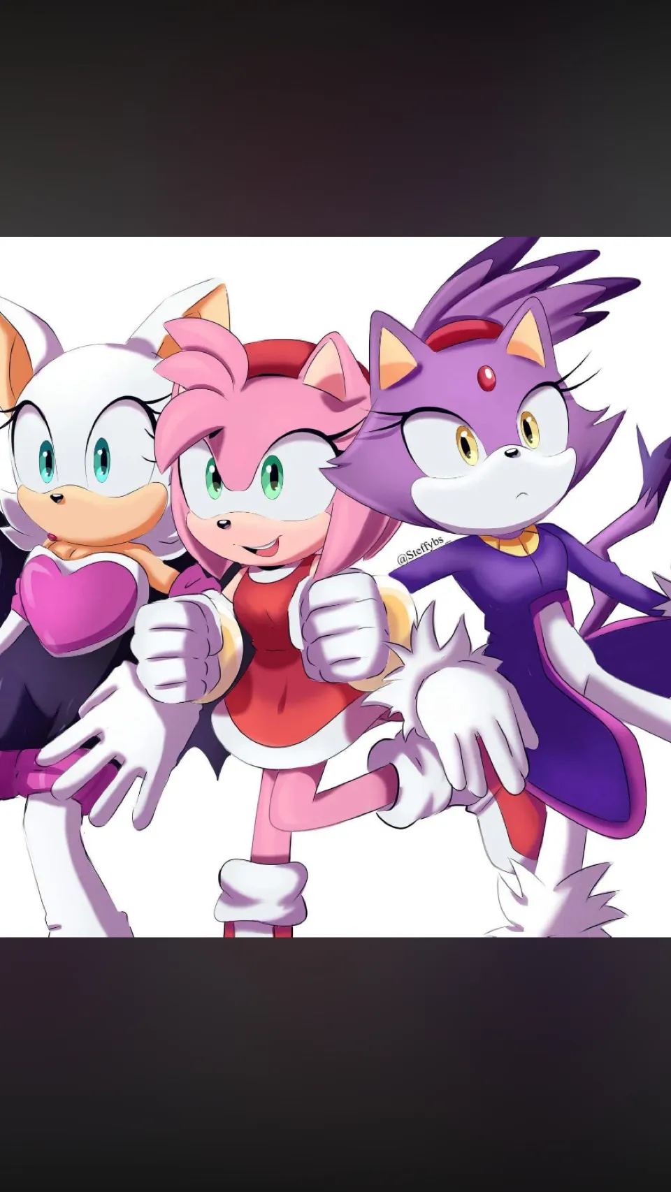 ai character: Female Sonic trio background