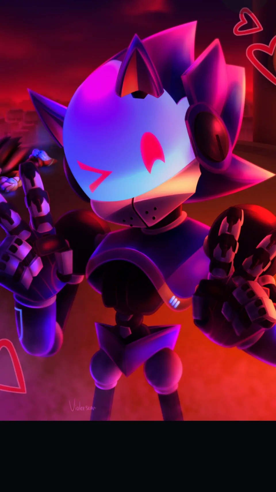 ai character: Chaos Sonic background