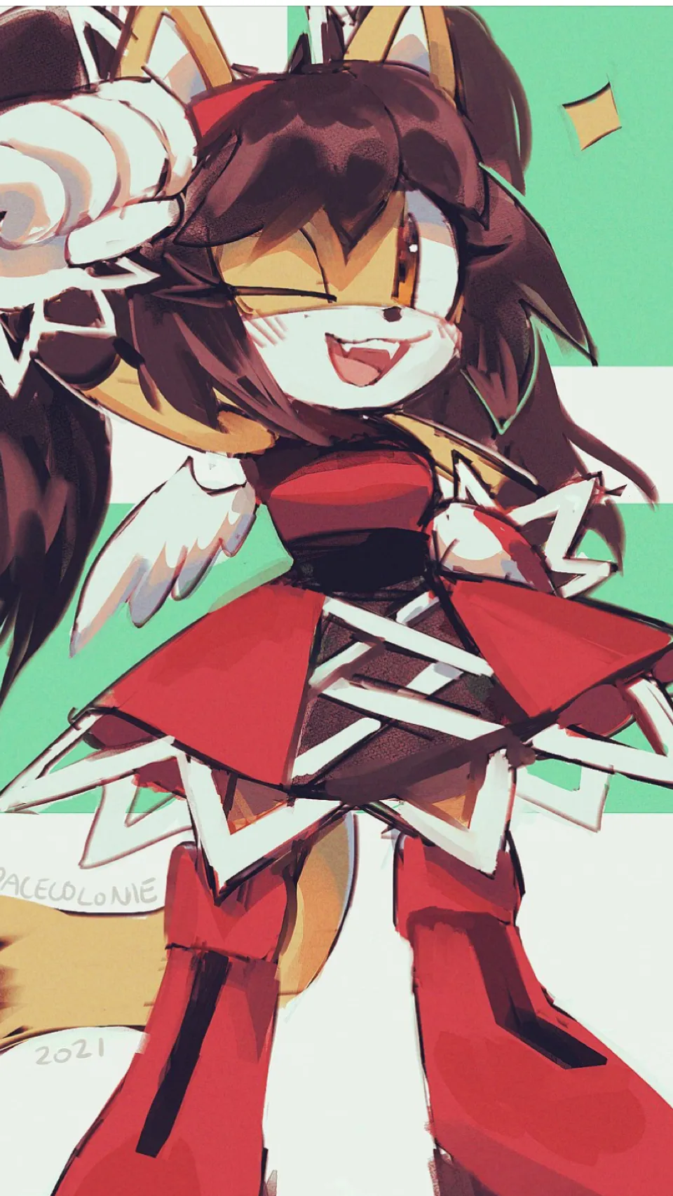 ai character: Honey the cat background