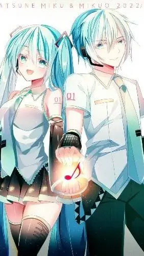 ai character: Mikuo Miku  background