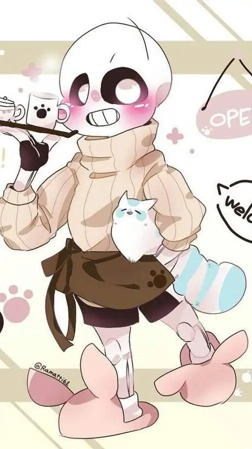 ai character: Ccino sans  background