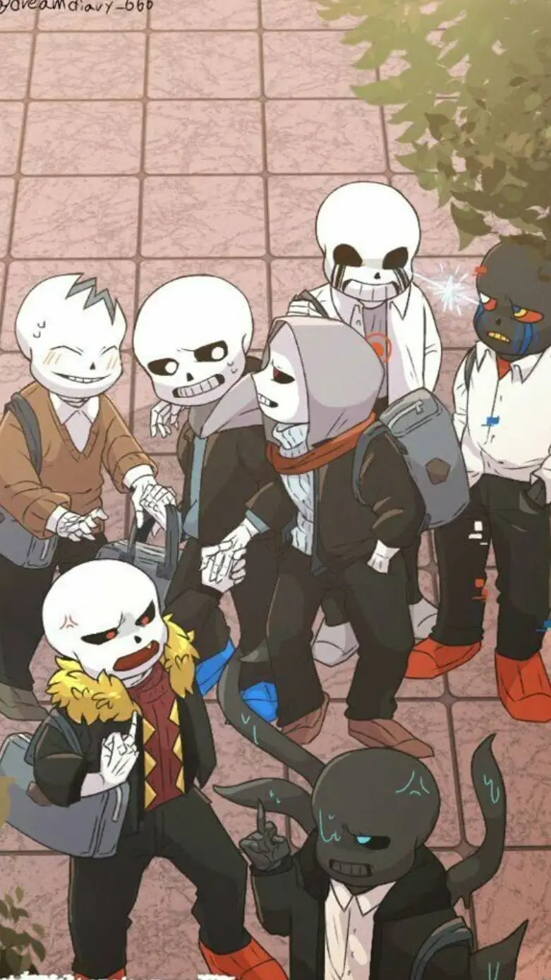 ai character: Underverse school  background