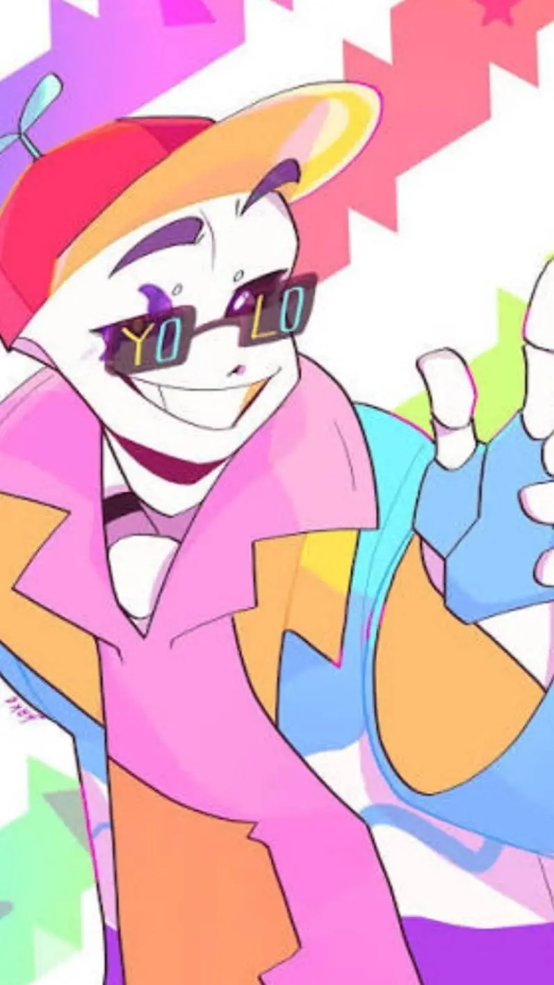 ai character: Fresh sans  background