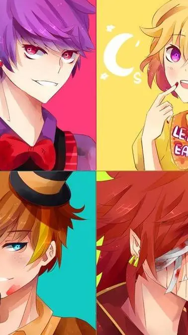 ai character: FNAF anime. background