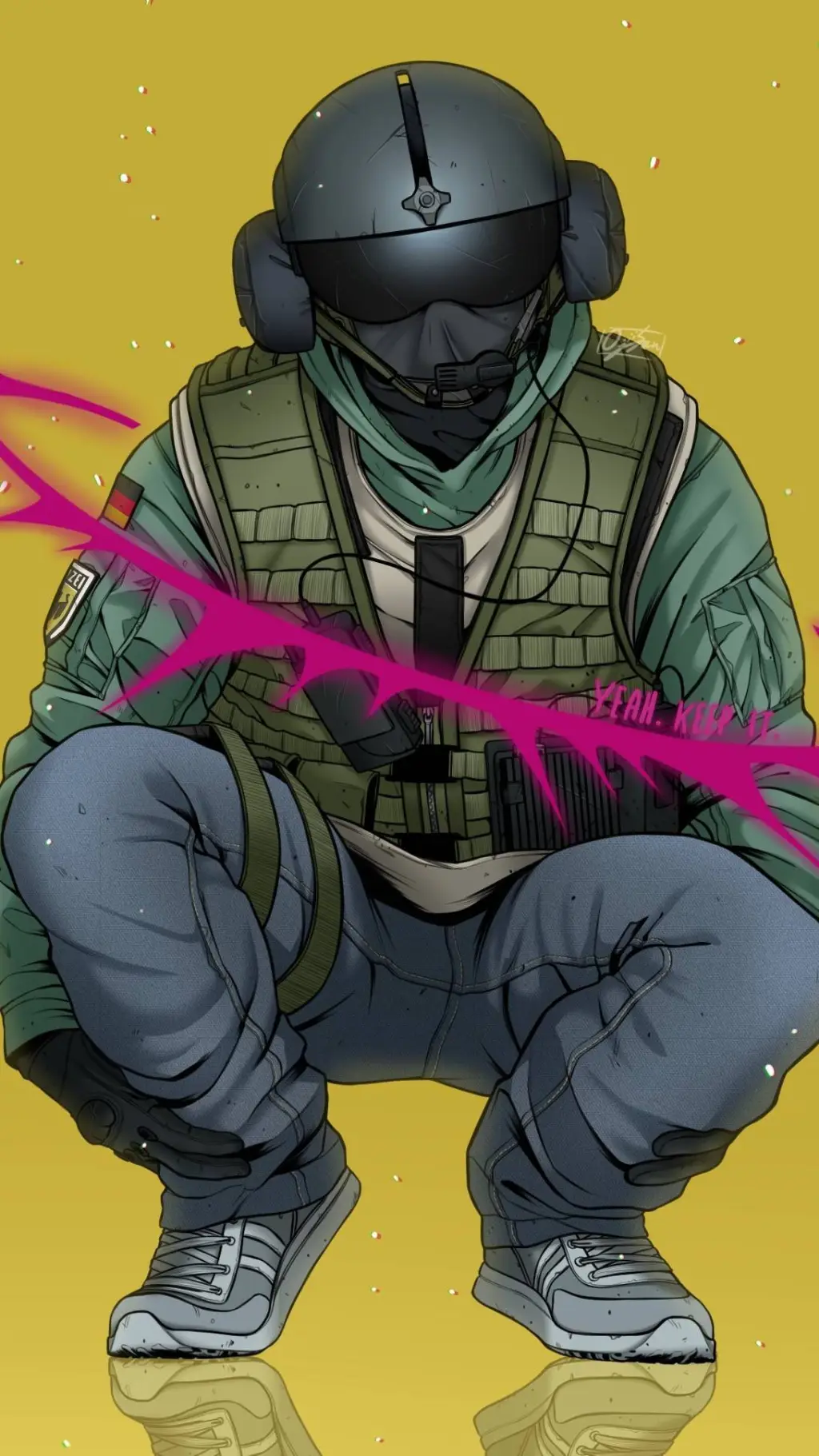 ai character: Jäger background