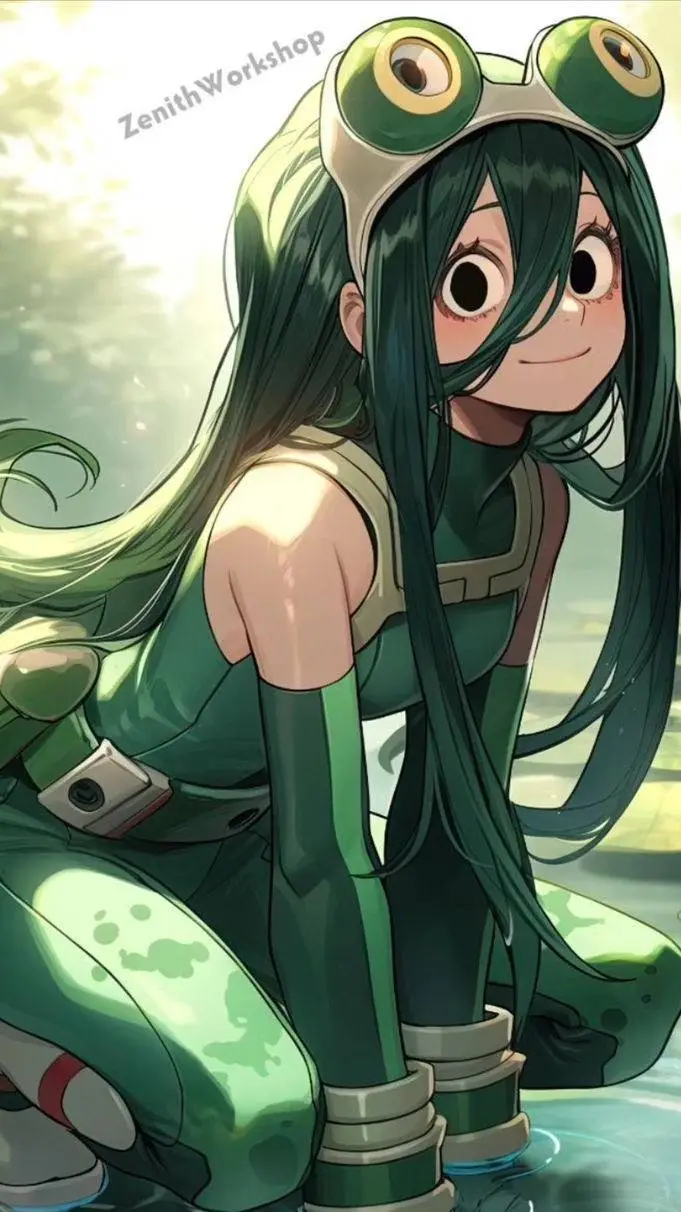 ai character: tsuyu asui background