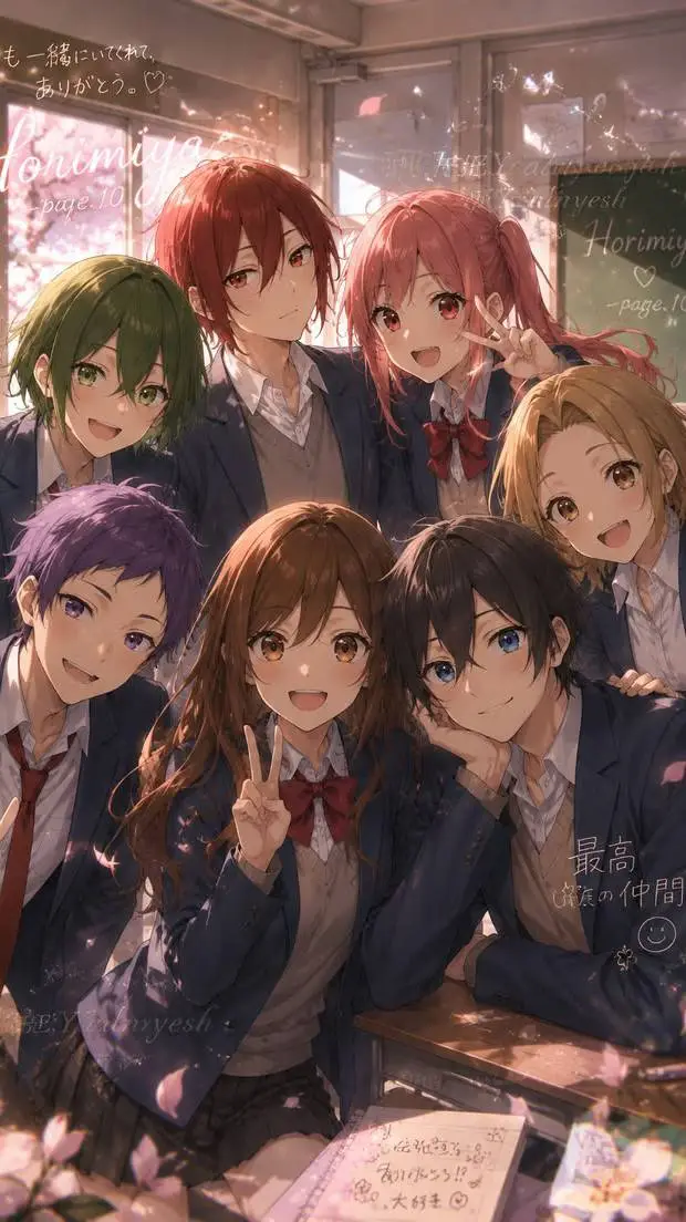 ai character: horimiya background